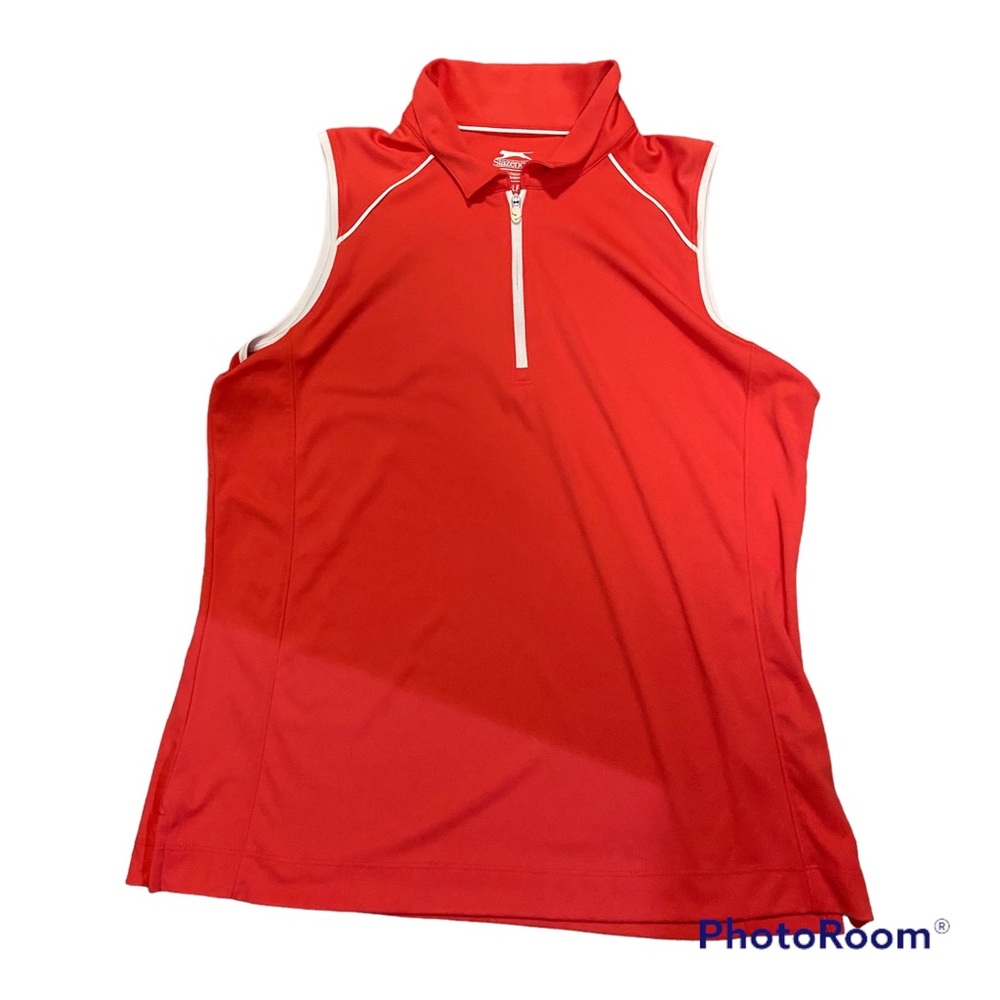Slazenger Golf Women’s Coral Collared Golf Quarter Zip Tank Size Large